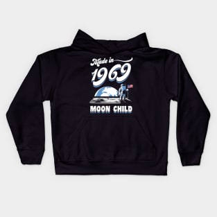 Made in 1969 Moon Child Kids Hoodie